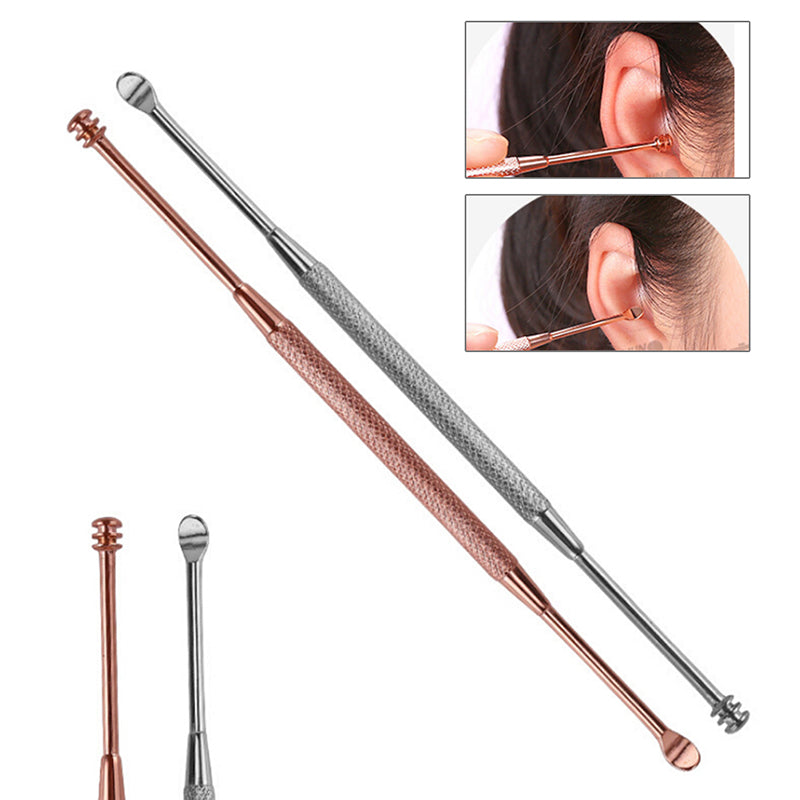 2Pcs/set New Come done Extractor Stainless Needles Antibacterial Acne Cleansing Cleaning Removal Ear Care Tools Ear Syringe