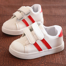 Charger l&#39;image dans la galerie, Winter Autumn Baby Children&#39;s White Sneakers Toddler Shoes Kids Boys Girls Back School Confort Flat Casual Sport Shoes 1-7Years