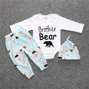 3 pcs/set 2019 Autumn children's clothing newborn girls' clothing sets cotton long-sleeved T-shirt+pants+headband clothes SY184