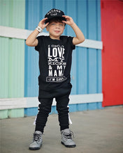 Charger l&#39;image dans la galerie, New Cotton Children Set Letter Printed Short Sleeve Tshirts Tops+Pants 2Piece Boby Children In Boys&#39; Clothing Sets