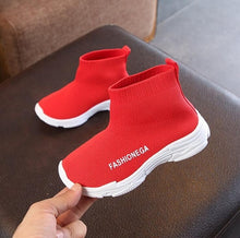 Charger l&#39;image dans la galerie, Solid color children&#39;s socks shoes 2018 spring autumn fashion casual kids sneakers boys and girls baby knitted breathable shoes