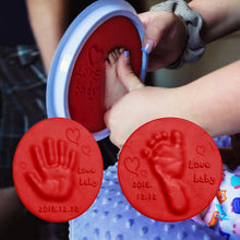 Charger l&#39;image dans la galerie, Baby Care Air Hand Foot Inkpad Drying Soft Clay Baby Handprint Footprint Imprint Casting Parent-child Hand Inkpad Fingerprint20g