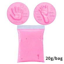 Charger l&#39;image dans la galerie, Baby Care Air Hand Foot Inkpad Drying Soft Clay Baby Handprint Footprint Imprint Casting Parent-child Hand Inkpad Fingerprint20g