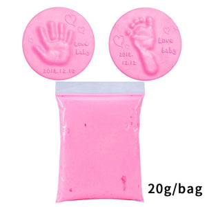 Baby Care Air Hand Foot Inkpad Drying Soft Clay Baby Handprint Footprint Imprint Casting Parent-child Hand Inkpad Fingerprint20g